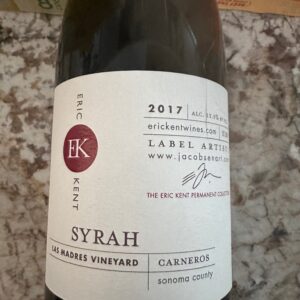 Eric Kent Las Madres Vineyard 2017 Syrah