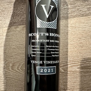 2021 Venge Vineyards Scout's Honor Proprietary Red